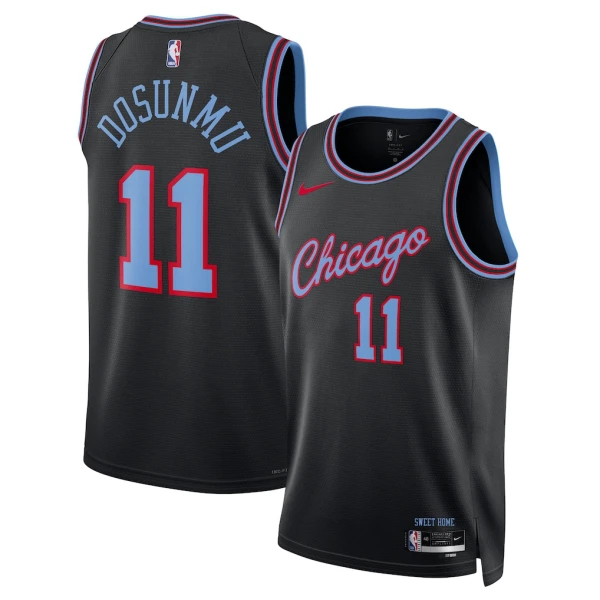 Maillot Homme Chicago Bulls Ayo Dosunmu City Edition 2025-26 Noir Swingman