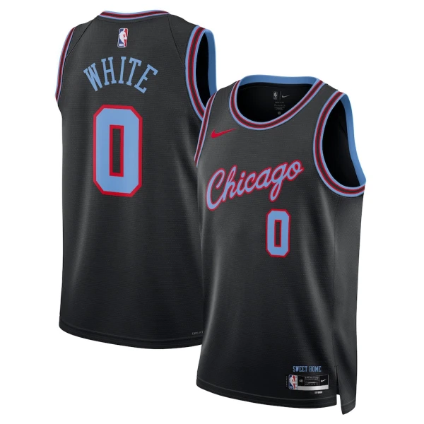 Maillot Homme Chicago Bulls Coby Black City Edition 2025-26 Noir Swingman