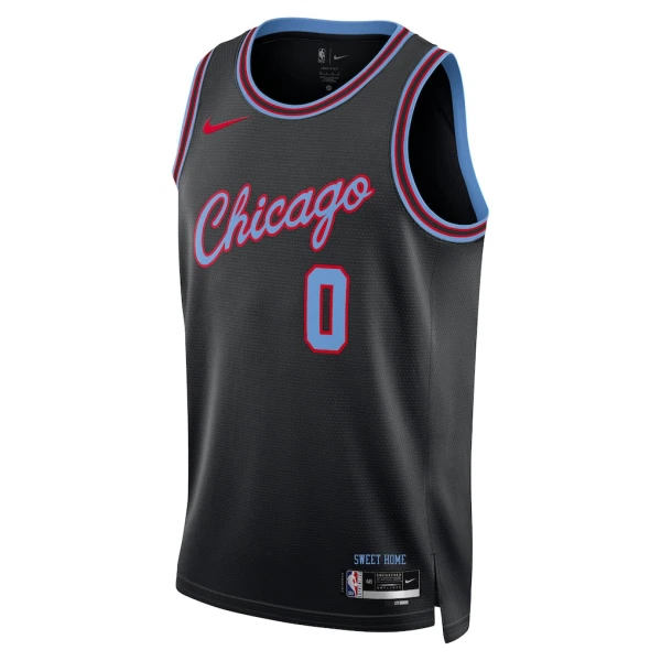 Maillot Homme Chicago Bulls Coby Black City Edition 2025-26 Noir Swingman