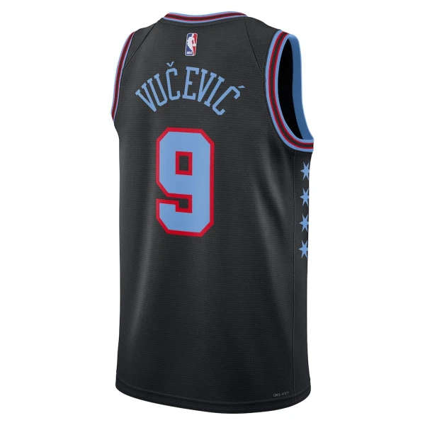 Maillot Homme Chicago Bulls Nikola Vucevic City Edition 2025-26 Noir Swingman