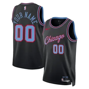 Maillot Homme Chicago Bulls Personnalisé City Edition 2025-26 Noir Swingman
