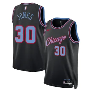 Maillot Homme Chicago Bulls Tre Jones City Edition 2025-26 Noir Swingman