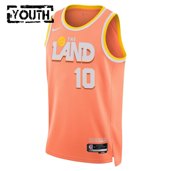Maillot Enfant Cleveland Cavaliers Darius Garland City Edition 2025-26 Orange Swingman
