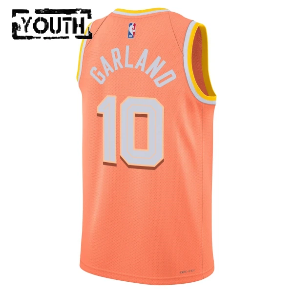 Maillot Enfant Cleveland Cavaliers Darius Garland City Edition 2025-26 Orange Swingman