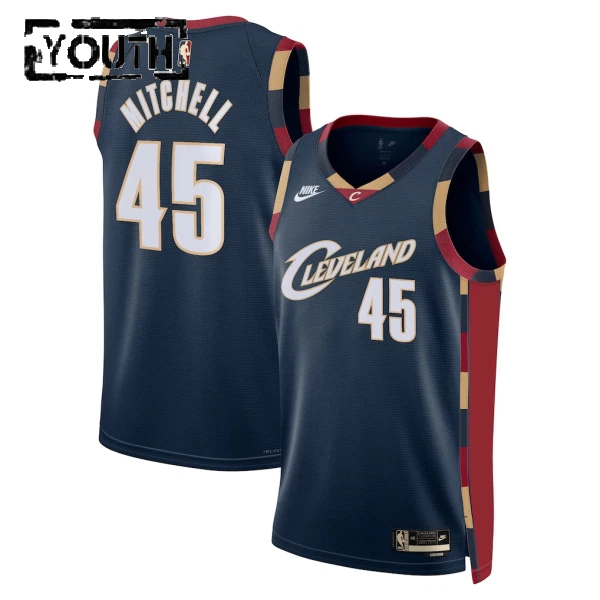 Maillot Enfant Cleveland Cavaliers Donovan Mitchell Classic Edition 2025-26 Navy Swingman