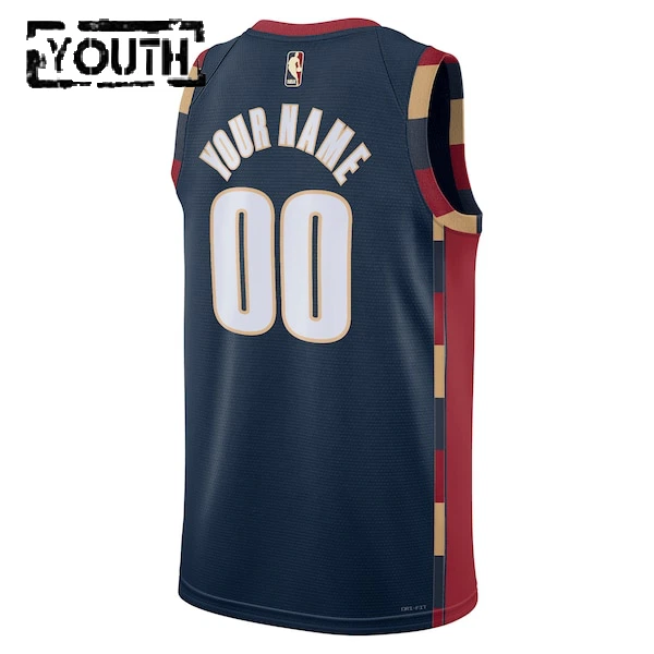 Maillot Enfant Cleveland Cavaliers Personnalisé Classic Edition 2025-26 Navy Swingman