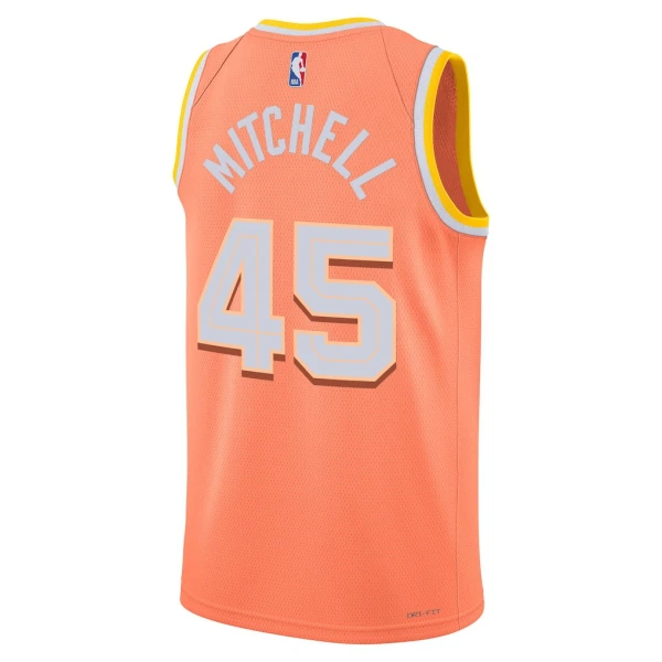 Maillot Homme Cleveland Cavaliers Donovan Mitchell City Edition 2025-26 Orange Swingman
