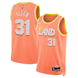 Maillot Homme Cleveland Cavaliers Jarrett Allen City Edition 2025-26 Orange Swingman