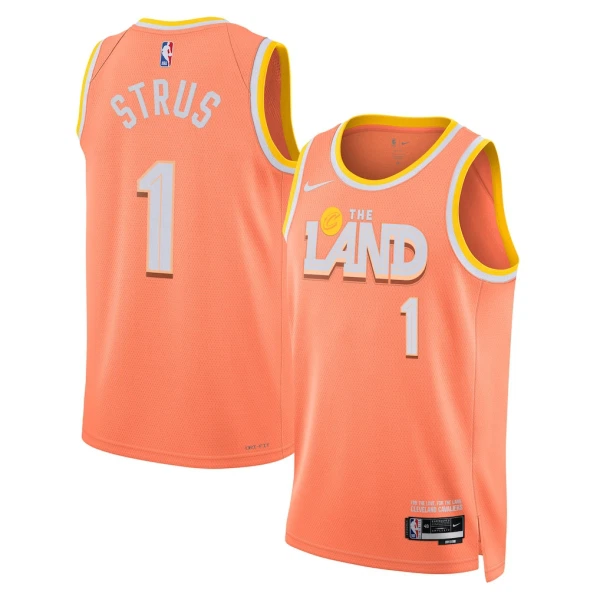 Maillot Homme Cleveland Cavaliers Max Strus City Edition 2025-26 Orange Swingman