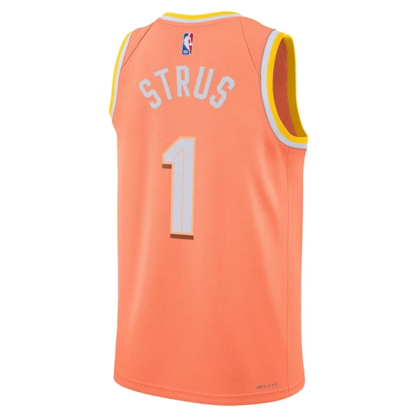 Maillot Homme Cleveland Cavaliers Max Strus City Edition 2025-26 Orange Swingman