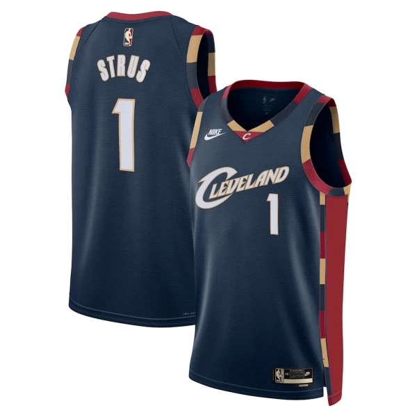 Maillot Homme Cleveland Cavaliers Max Strus Classic Edition 2025-26 Navy Swingman