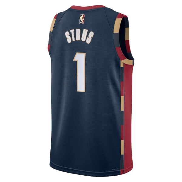 Maillot Homme Cleveland Cavaliers Max Strus Classic Edition 2025-26 Navy Swingman