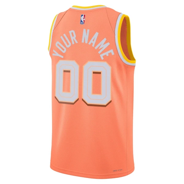 Maillot Homme Cleveland Cavaliers Personnalisé City Edition 2025-26 Orange Swingman