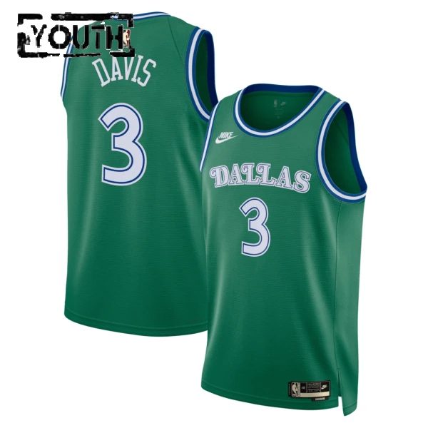 Maillot Enfant Dallas Mavericks Anthony Davis Classic Edition 2025-26 Vert Swingman