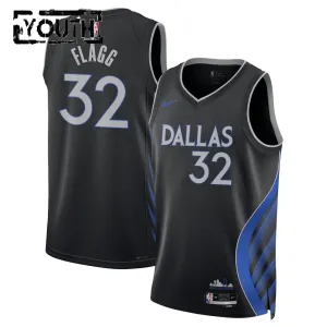 Maillot Enfant Dallas Mavericks Cooper Flagg City Edition 2025-26 Noir Swingman