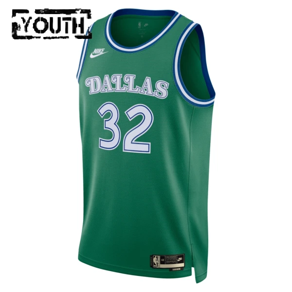Maillot Enfant Dallas Mavericks Cooper Flagg Classic Edition 2025-26 Vert Swingman