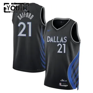 Maillot Enfant Dallas Mavericks Daniel Gafford City Edition 2025-26 Noir Swingman