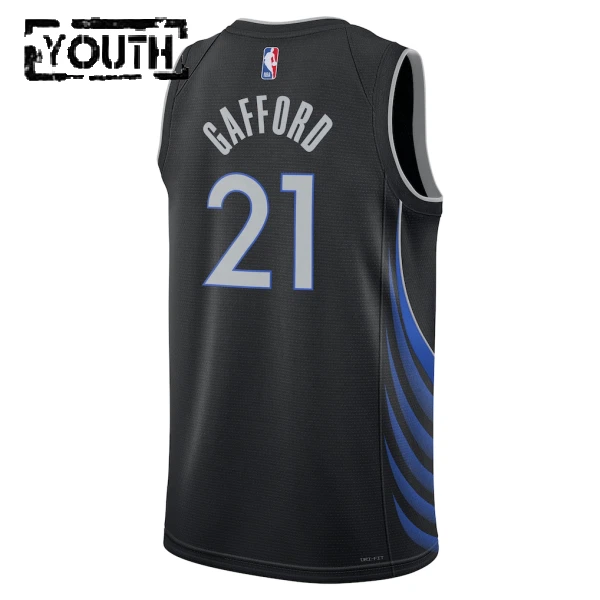 Maillot Enfant Dallas Mavericks Daniel Gafford City Edition 2025-26 Noir Swingman