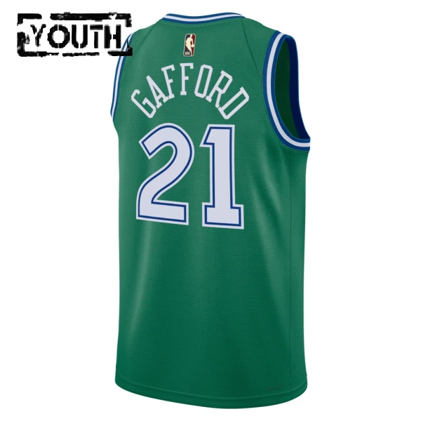 Maillot Enfant Dallas Mavericks Daniel Gafford Classic Edition 2025-26 Vert Swingman