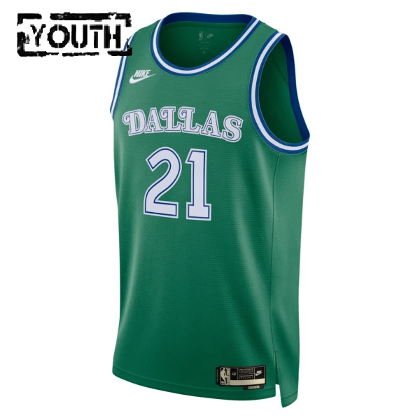 Maillot Enfant Dallas Mavericks Daniel Gafford Classic Edition 2025-26 Vert Swingman
