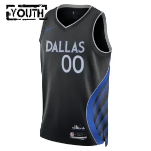 Maillot Enfant Dallas Mavericks Personnalisé City Edition 2025-26 Noir Swingman