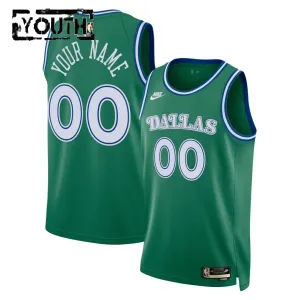 Maillot Enfant Dallas Mavericks Personnalisé Classic Edition 2025-26 Vert Swingman