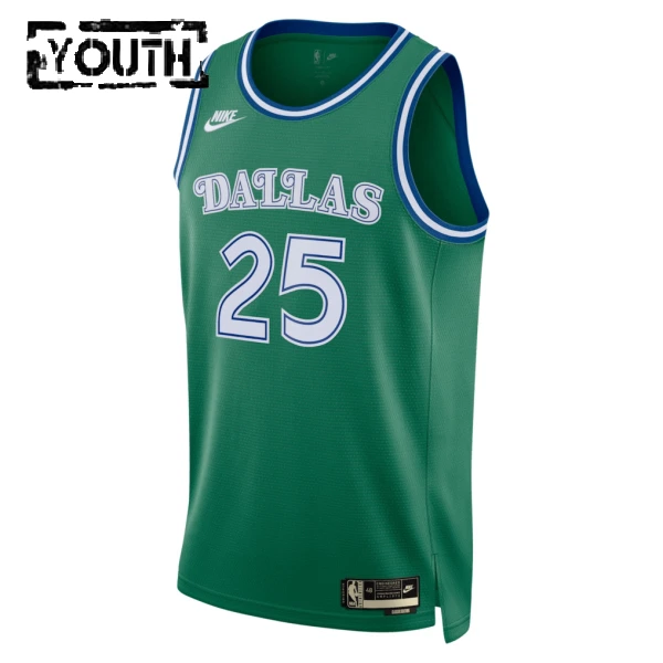 Maillot Enfant Dallas Mavericks Washington JR Classic Edition 2025-26 Vert Swingman
