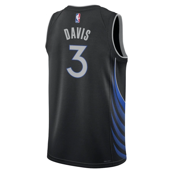 Maillot Homme Dallas Mavericks Anthony Davis City Edition 2025-26 Noir Swingman