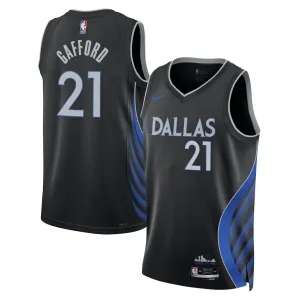 Maillot Homme Dallas Mavericks Daniel Gafford City Edition 2025-26 Noir Swingman