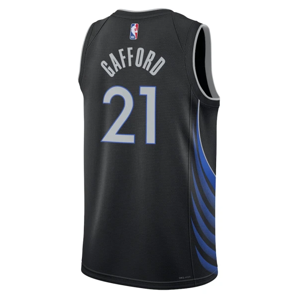 Maillot Homme Dallas Mavericks Daniel Gafford City Edition 2025-26 Noir Swingman