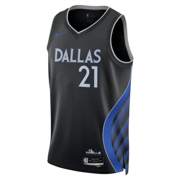 Maillot Homme Dallas Mavericks Daniel Gafford City Edition 2025-26 Noir Swingman