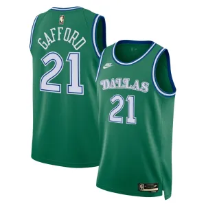 Maillot Homme Dallas Mavericks Daniel Gafford Classic Edition 2025-26 Vert Swingman