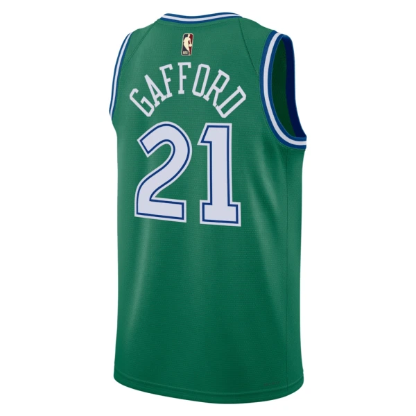 Maillot Homme Dallas Mavericks Daniel Gafford Classic Edition 2025-26 Vert Swingman