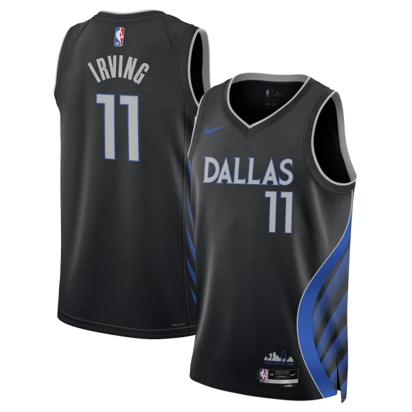 Maillot Homme Dallas Mavericks Kyrie Irving City Edition 2025-26 Noir Swingman