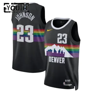 Maillot Enfant Denver Nuggets Cameron Johnson City Edition 2025-26 Noir Swingman