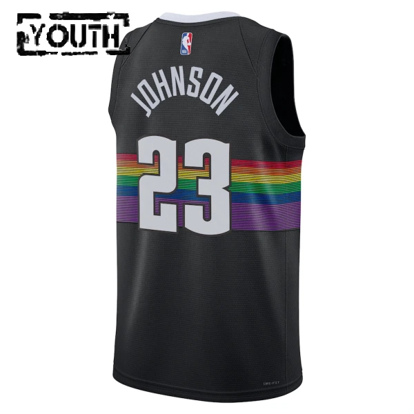 Maillot Enfant Denver Nuggets Cameron Johnson City Edition 2025-26 Noir Swingman