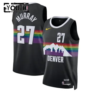 Maillot Enfant Denver Nuggets Jamal Murray City Edition 2025-26 Noir Swingman