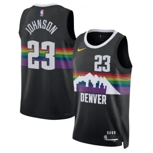 Maillot Homme Denver Nuggets Cameron Johnson City Edition 2025-26 Noir Swingman