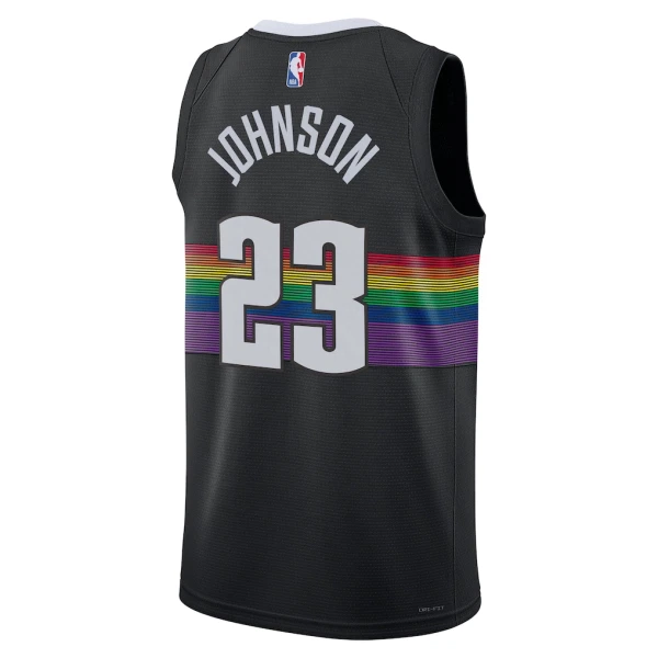 Maillot Homme Denver Nuggets Cameron Johnson City Edition 2025-26 Noir Swingman