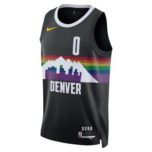 Maillot Homme Denver Nuggets Christian Braun City Edition 2025-26 Noir Swingman