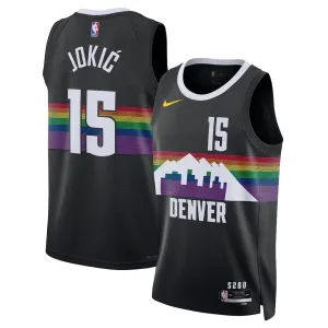 Maillot Homme Denver Nuggets Nikola Jokic City Edition 2025-26 Noir Swingman