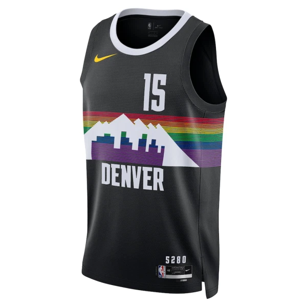 Maillot Homme Denver Nuggets Nikola Jokic City Edition 2025-26 Noir Swingman