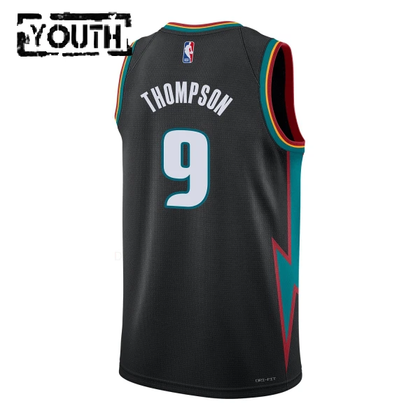 Maillot Enfant Detroit Pistons Ausar Thompson City Edition 2025-26 Noir Swingman