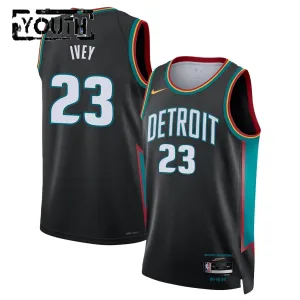 Maillot Enfant Detroit Pistons Jaden Ivey City Edition 2025-26 Noir Swingman
