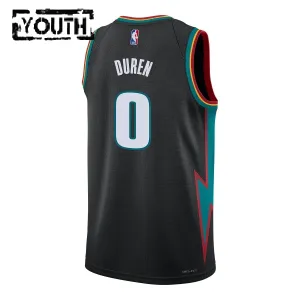Maillot Enfant Detroit Pistons Jalen Duren City Edition 2025-26 Noir Swingman