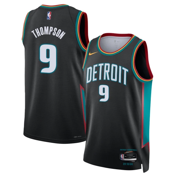 Maillot Homme Detroit Pistons Ausar Thompson City Edition 2025-26 Noir Swingman Maillot Homme Detroit Pistons Ausar Thompson City Edition 2025-26 Noir Swingman