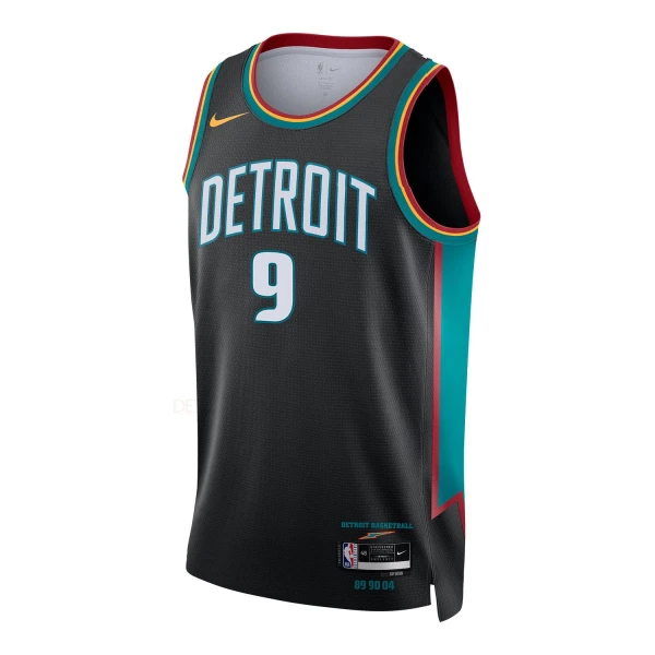 Maillot Homme Detroit Pistons Ausar Thompson City Edition 2025-26 Noir Swingman