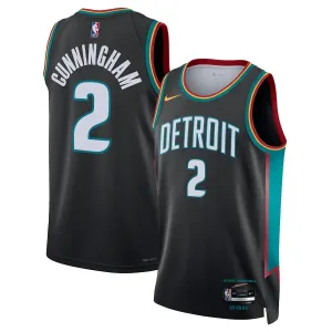 Maillot Homme Detroit Pistons Cade Cunningham City Edition 2025-26 Noir Swingman