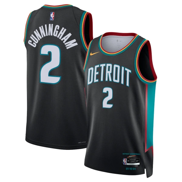 Maillot Homme Detroit Pistons Cade Cunningham City Edition 2025-26 Noir Swingman Maillot Homme Detroit Pistons Cade Cunningham City Edition 2025-26 Noir Swingman
