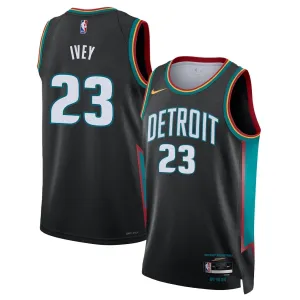 Maillot Homme Detroit Pistons Jaden Ivey City Edition 2025-26 Noir Swingman